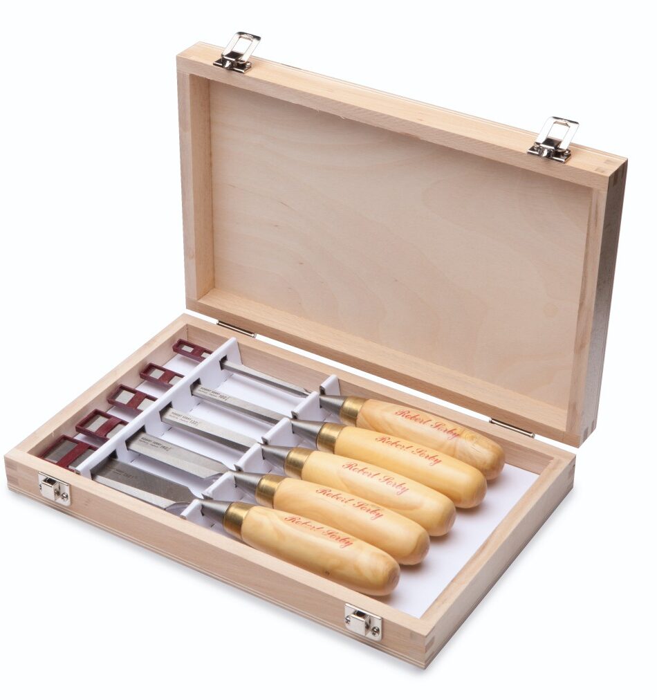 Satinwood Handled Gilt Edge Chisel (510) - Image 2